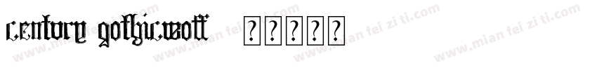 century gothicwoff2字体转换